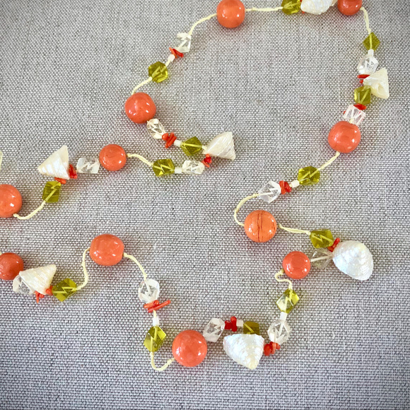 J. Crew Beads and Natural Shell Beachy Necklace - Picture 2 of 6